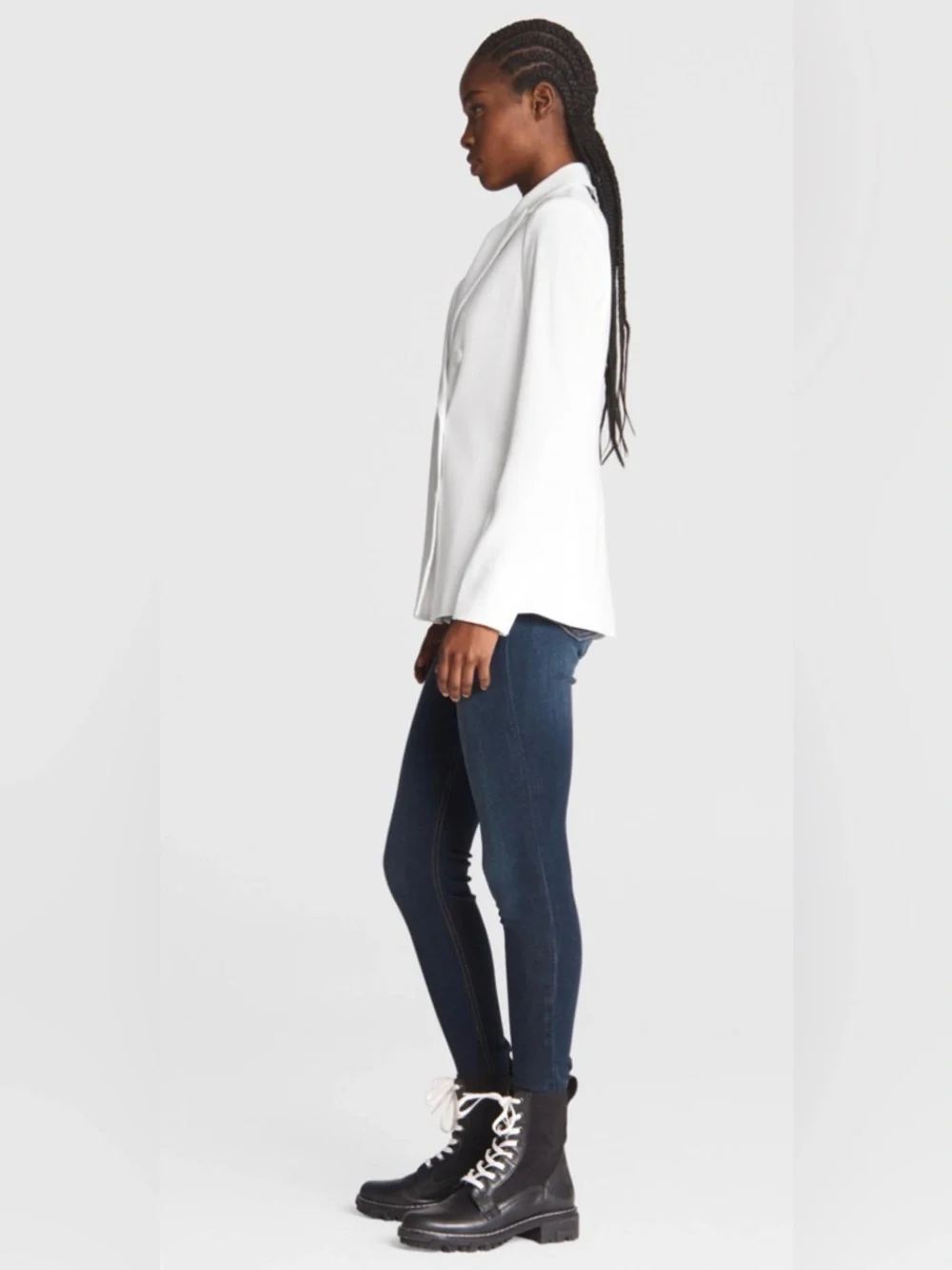 rag & bone Nyx Blazer in White 6 - Picture 4 of 15